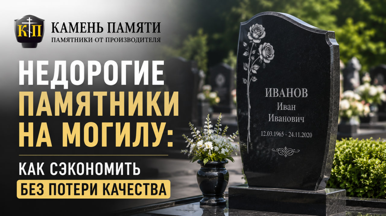 Недорогие памятники на могилу: как сэкономить без потери качества